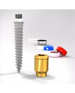07457 LODI Mini-Implantat, Ø 2,4 mm, Länge 14 mm, GH 4,0 mm, Titanlegierung, steril