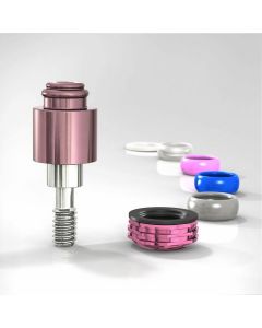 30502-04 LOCATOR ® R-Tx Attachment, Tri-Lobe 5.0 (blue) Plattform, GH 4.0 mm, kompatibel mit Implant Direct